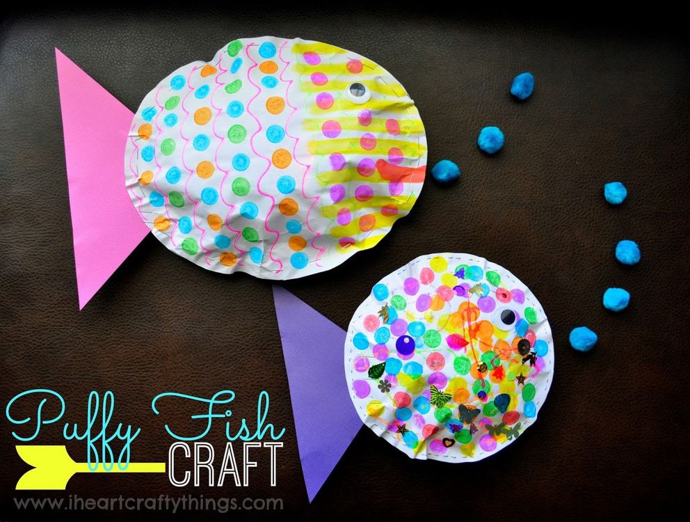 Puffy Fish Kids Craft  I Heart Crafty Things