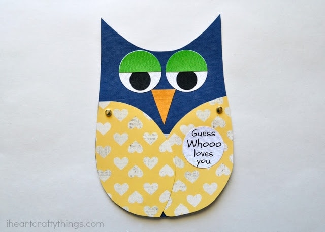 Father's Day activities idea - owl card