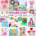 for kids -easy mothers day cards, flower crafts and gifts fo