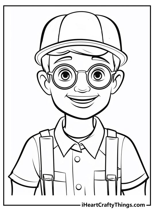 Blippi Coloring Pages Free Printable Pdfs