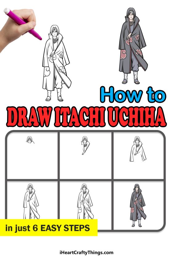 Itachi Uchiha Drawing How To Draw Itachi Uchiha Step By Step