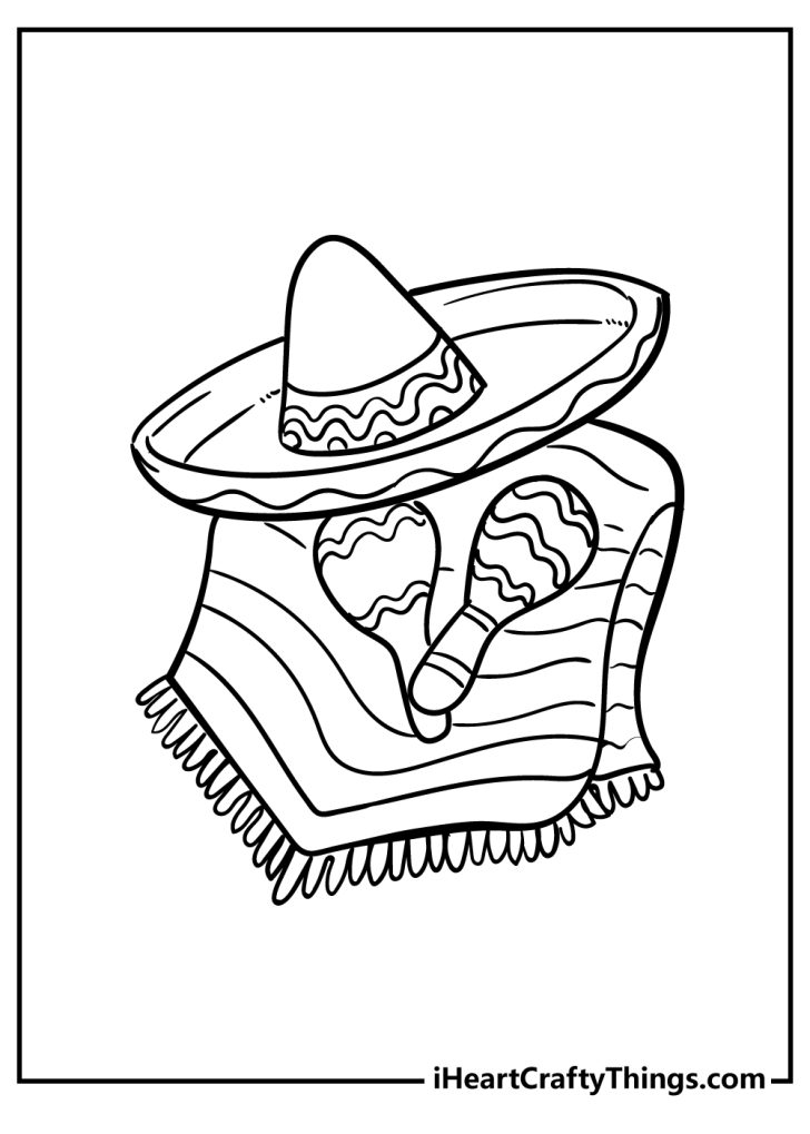 Mexican Coloring Pages Free Printables