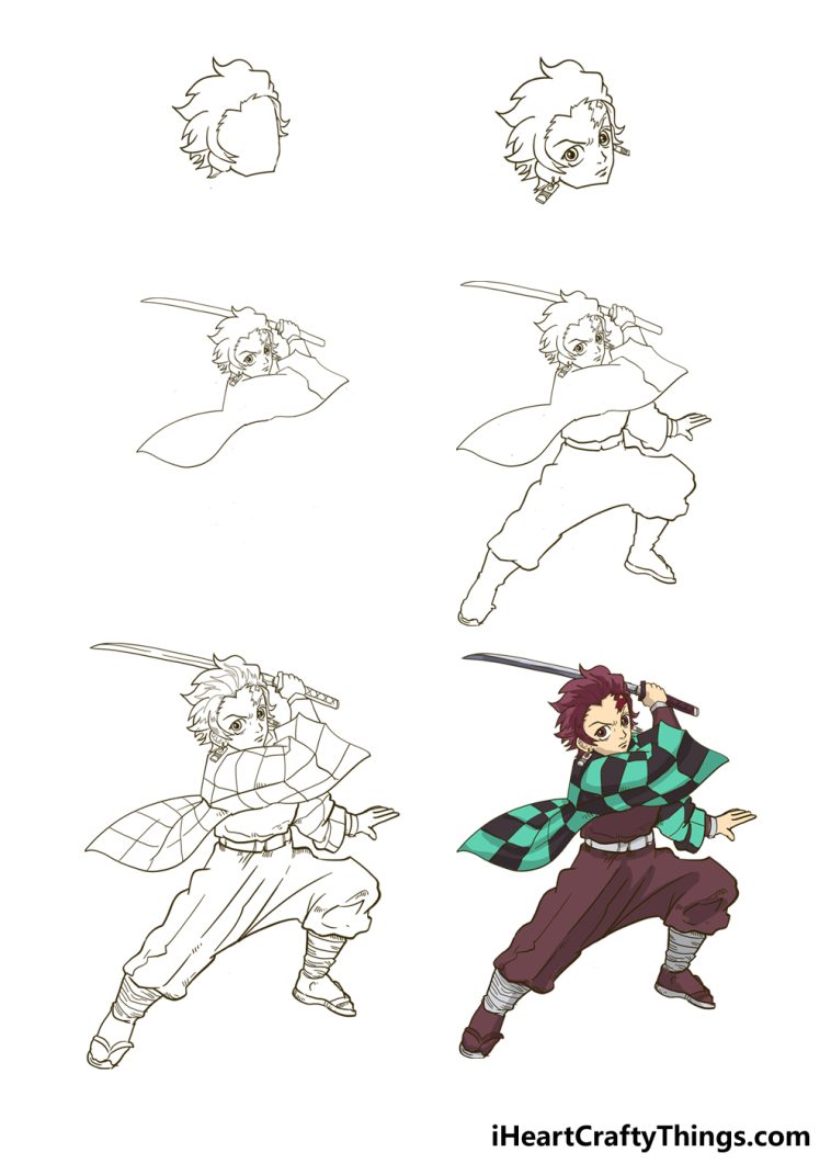 How To Draw Demon Slayer Step By Step