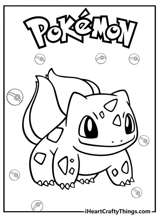 Bulbasaur Coloring Pages Free Pdf Printables For Fans