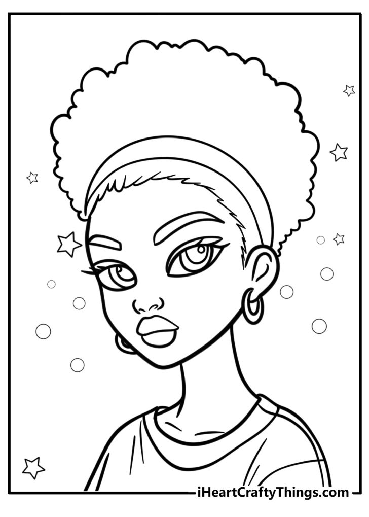 30 Black Girl Coloring Pages Printable Free PDF Sheets To Color