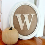 Oval Frame with initial