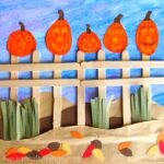 Five Little Pumpkins Craft for kids that goes along with the classic five little pumpkins rhyme. Great Halloween craft for kids and pumpkin craft for kids.