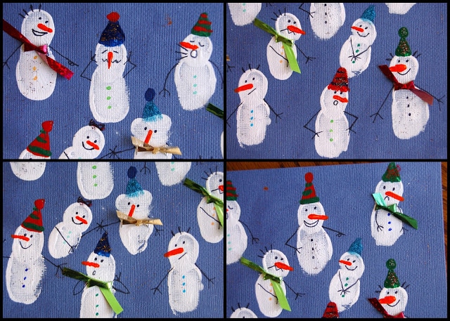 Fingerprint Snowmen 1