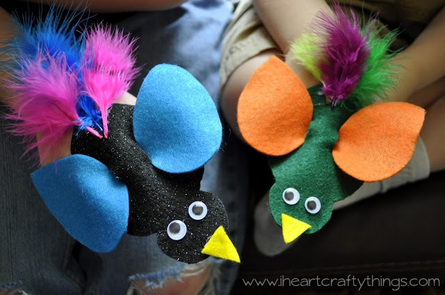 bird finger puppets