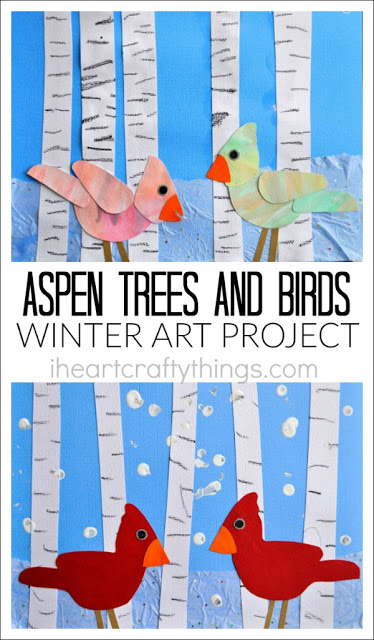 kids winter art project