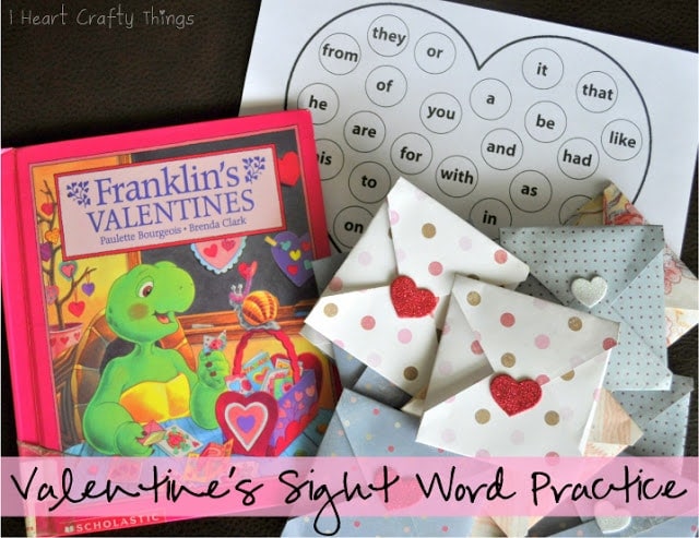 Valentines Sight Word Practice