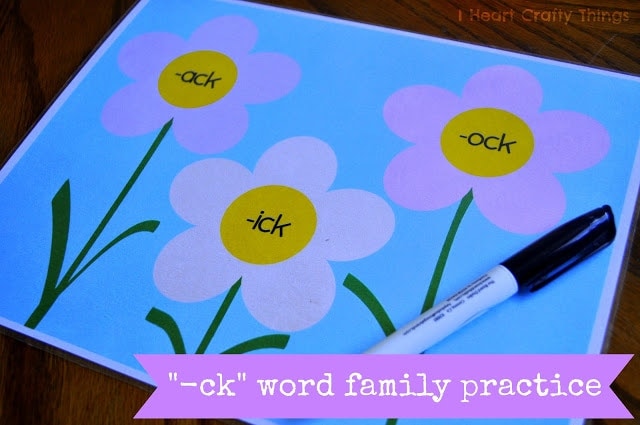 ck word family pratice