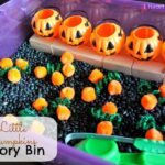 Five Little Pumpkins Sensory Bin 1