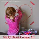 Sticky Heart Collage Art