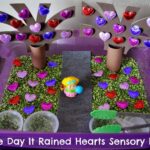 The Day It Rained Hearts Sensory Bin