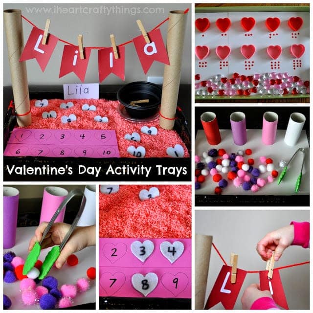 Valentines Day Activity Trays 1