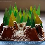 3D Snowy Mountain Winter Craft