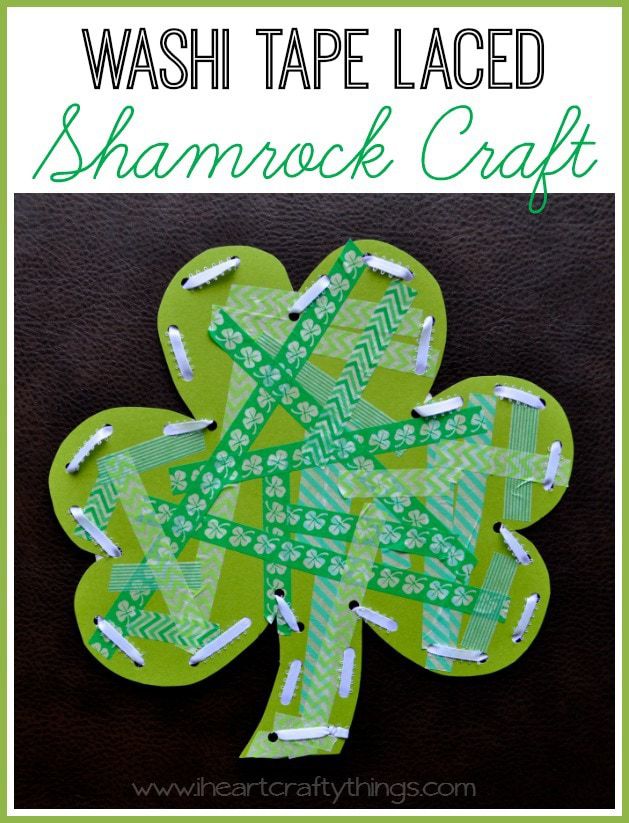 WashiTapeLacedShamrockCraft