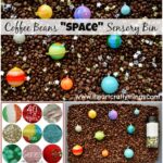 Coffee Beans Space Sensory Bin