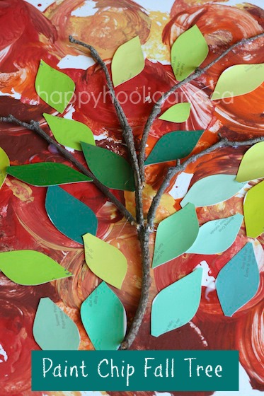 paint chip apple tree