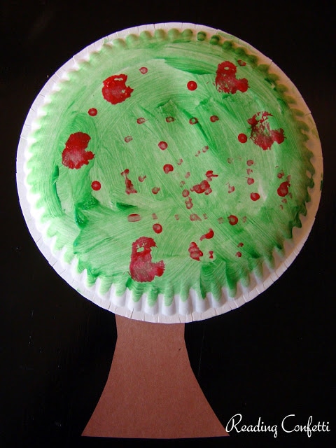 paper plate apple trees 1