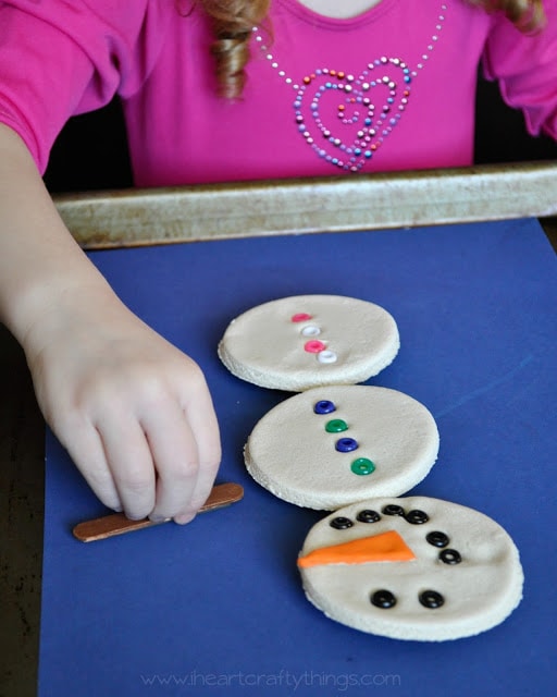 SnowmanSaltDoughMagnets5