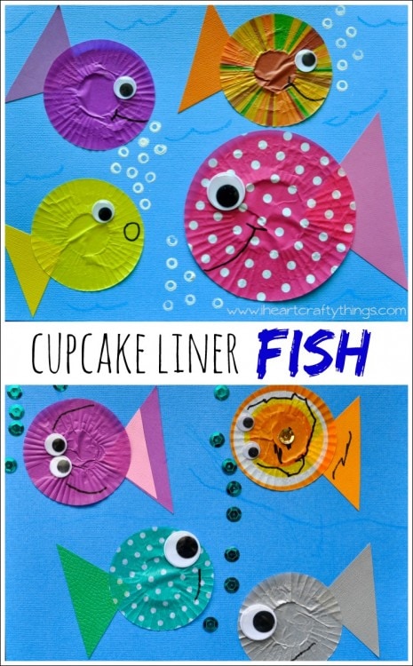 CupcakeLinerFishPin