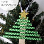 PaperStrawChristmasTreeOrnamentPin 1