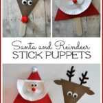 SantaandReindeerStickPuppets