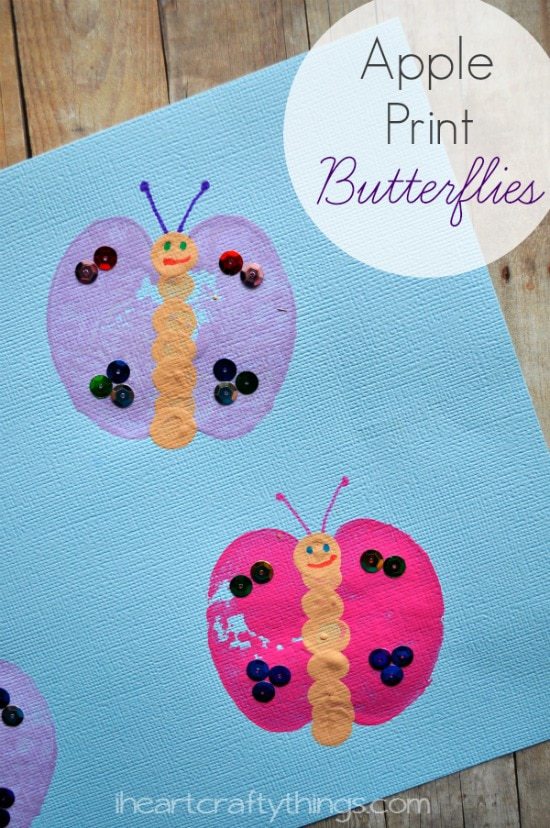 ApplePrintButterfliesPin