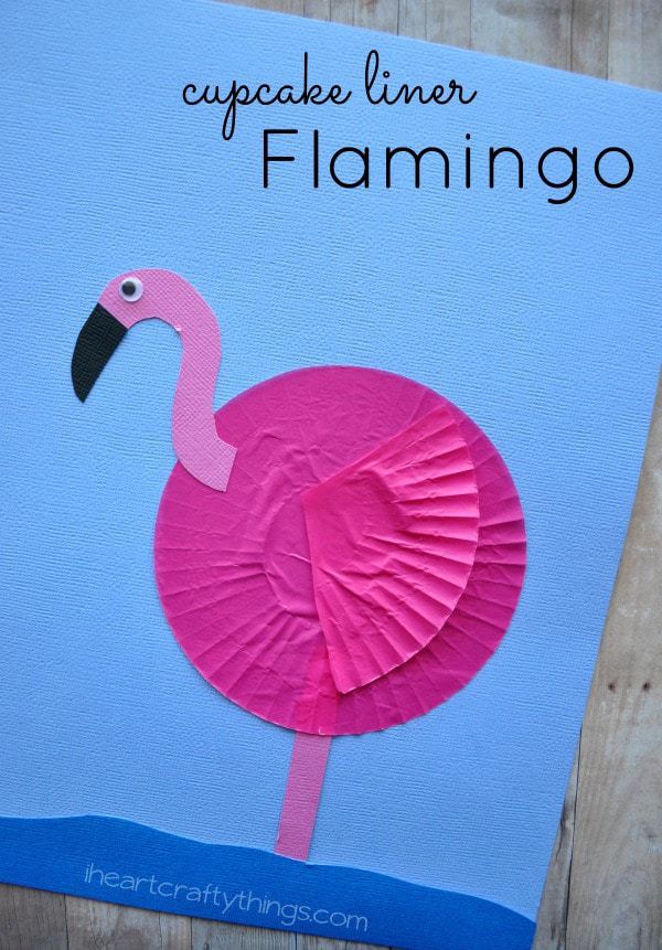 Cupcake Liner Flamingo