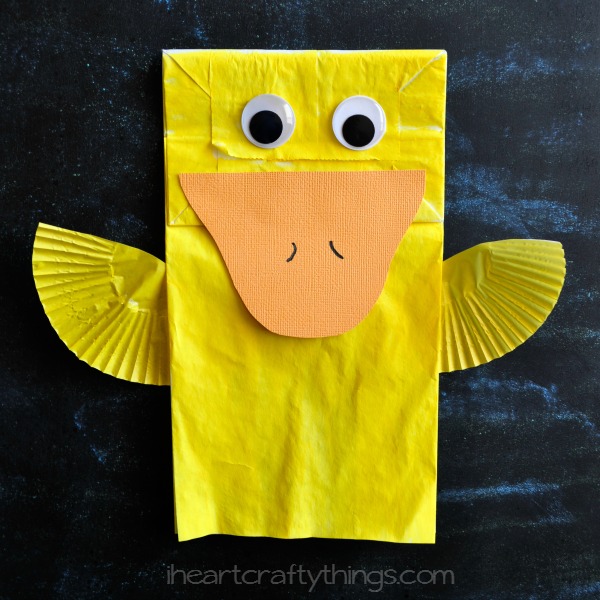 Paper Bag Duck Kids Craft 3