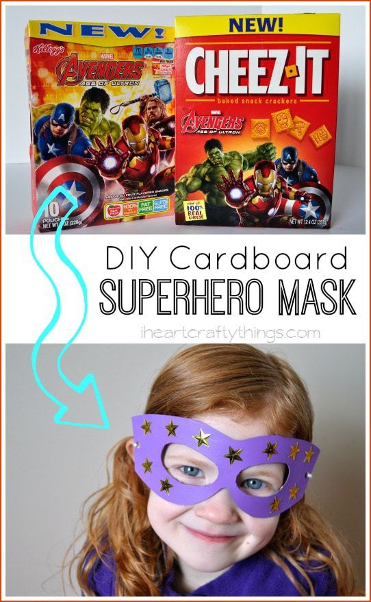 DIY Cardboard Superhero Mask