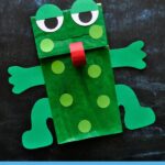 Paper Bag Frog Kids Craft