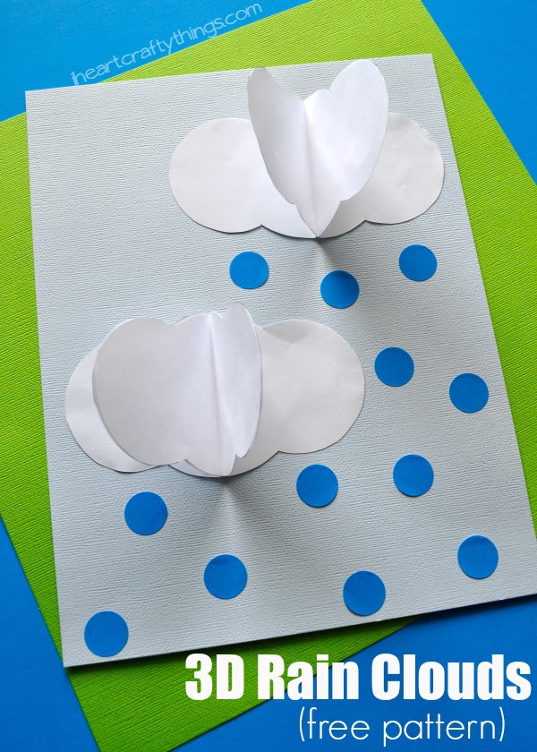 3D Rain Clouds Craft