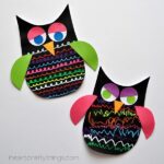 colorful owl kids craft 1
