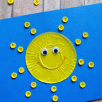 cupcake liner sun craft for kids 2