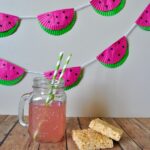 cupcake liner watermelon bunting 1