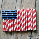 straw flag kids craft 3