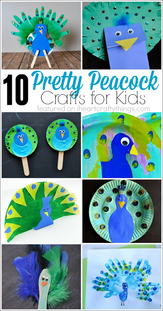 10 peacock crafts for kids