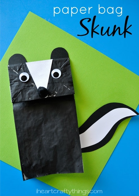 Paper Bag Skunk Kids Craft