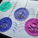 cupcake liner spider craft kids 2