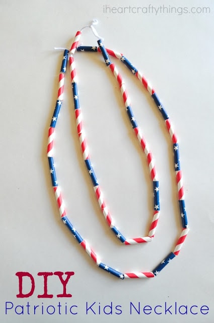 diy patriotic kids necklace 3
