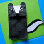 paper bag skunk kids craft 2