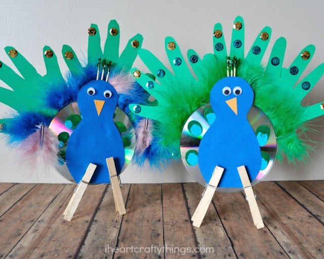 peacock craft kids 6