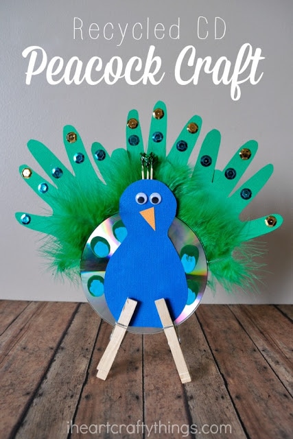 peacock craft kids