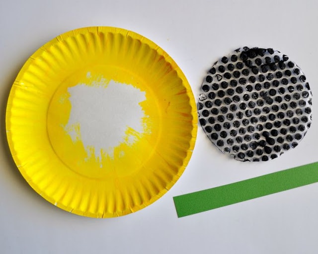 paper plate sunflower craft 3