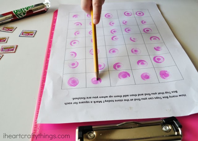 box tops grocery store activity 6