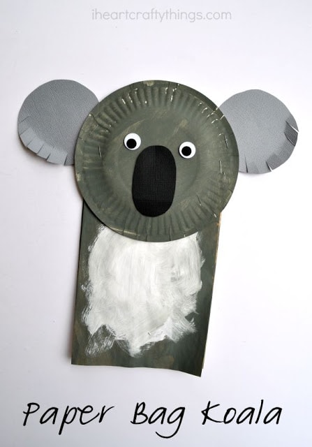 paper bag koala craft