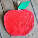 puffy paint apple craft 2